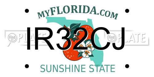IR32CJ Florida License Plate