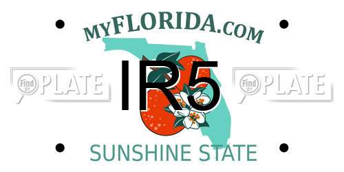IR5 Florida License Plate