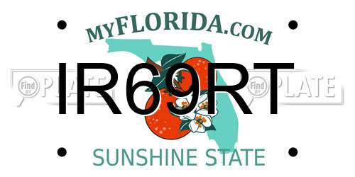 IR69RT Florida License Plate