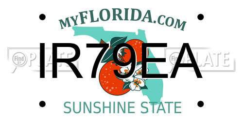 IR79EA Florida License Plate
