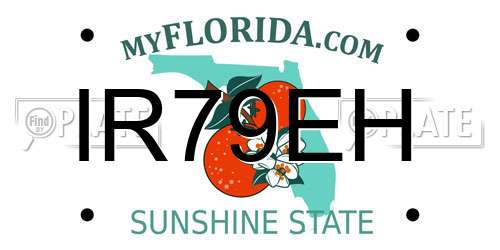 IR79EH Florida License Plate