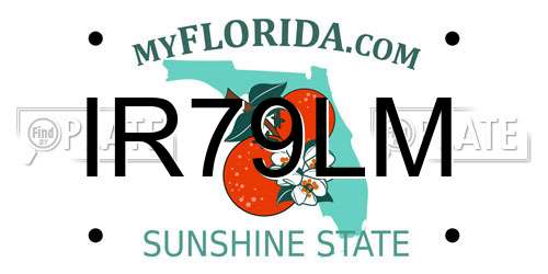 IR79LM Florida License Plate