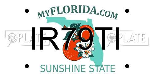 IR79TI Florida License Plate