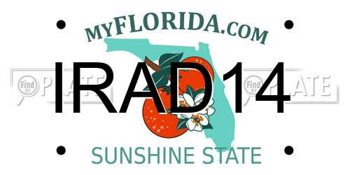 IRAD14 Florida License Plate