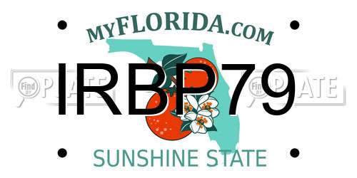 IRBP79 Florida License Plate