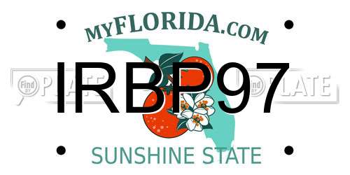 IRBP97 Florida License Plate