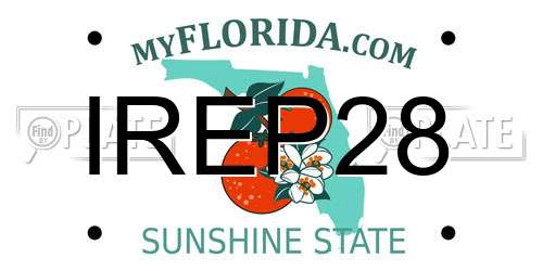 IREP28 Florida License Plate