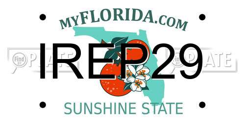 IREP29 Florida License Plate