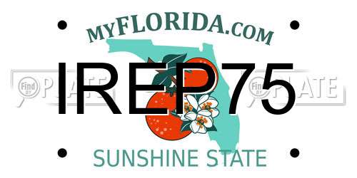 IREP75 Florida License Plate