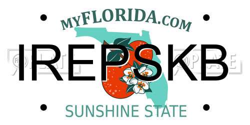 IREPSKB Florida License Plate
