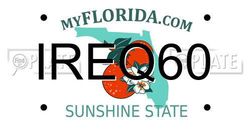 IREQ60 Florida License Plate