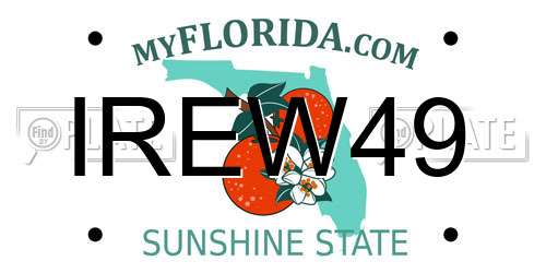 IREW49 Florida License Plate
