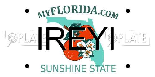 IREYI Florida License Plate