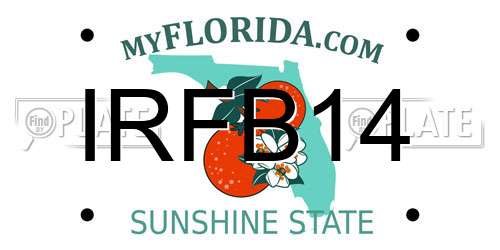 IRFB14 Florida License Plate