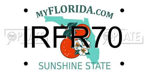 IRFR70 Florida License Plate
