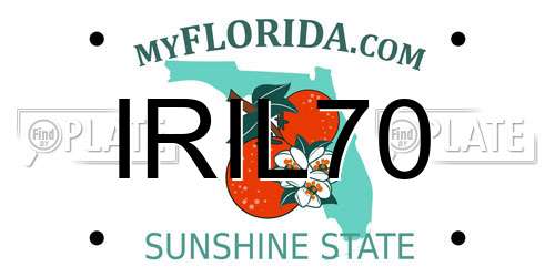IRIL70 Florida License Plate
