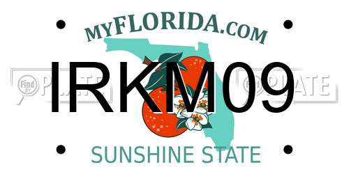 IRKM09 Florida License Plate