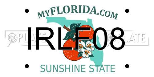 IRLF08 Florida License Plate