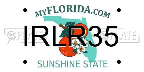 IRLR35 Florida License Plate