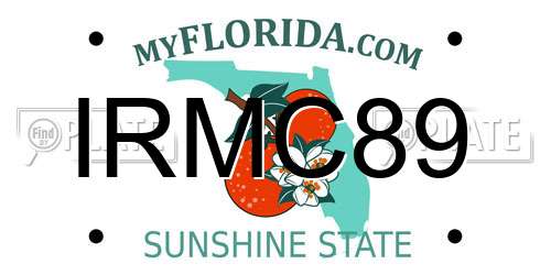 IRMC89 Florida License Plate