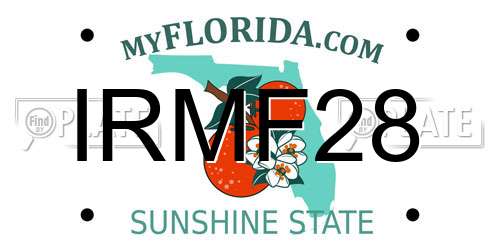 IRMF28 Florida License Plate