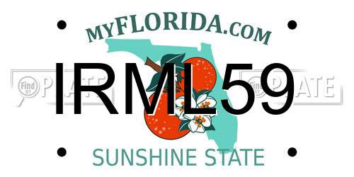 IRML59 Florida License Plate