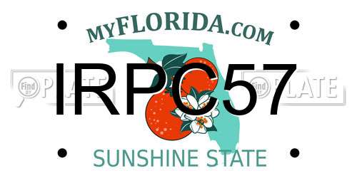 IRPC57 Florida License Plate