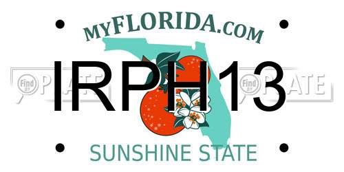 IRPH13 Florida License Plate
