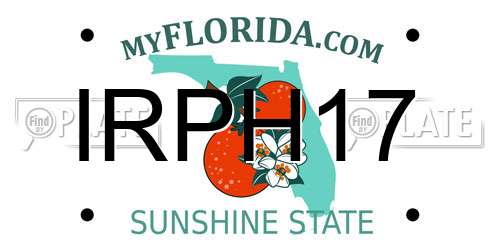 IRPH17 Florida License Plate