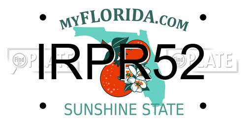 IRPR52 Florida License Plate