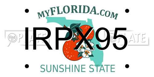 IRPX95 Florida License Plate