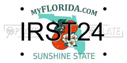 IRST24 Florida License Plate