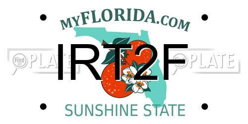 IRT2F Florida License Plate