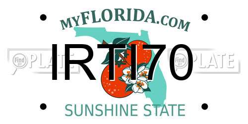 IRTI70 Florida License Plate