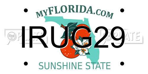 IRUG29 Florida License Plate