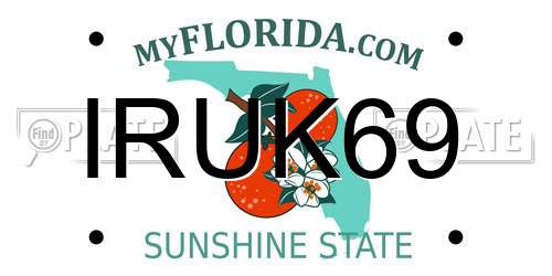 IRUK69 Florida License Plate