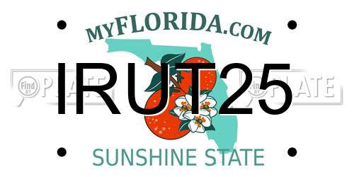 IRUT25 Florida License Plate