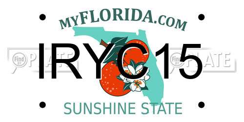 IRYC15 Florida License Plate