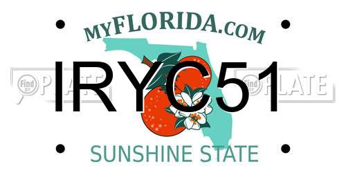 IRYC51 Florida License Plate