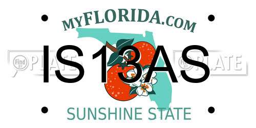 IS13AS Florida License Plate