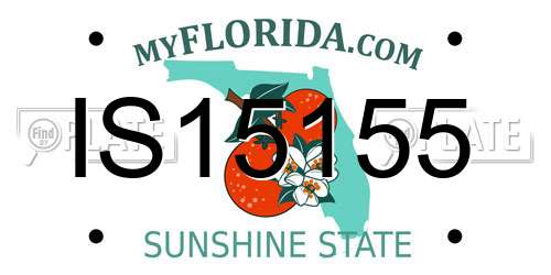 IS15155 Florida License Plate