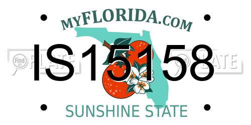 IS15158 Florida License Plate