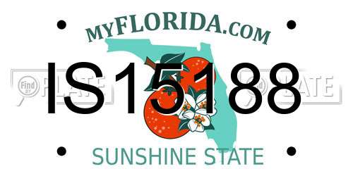 IS15188 Florida License Plate