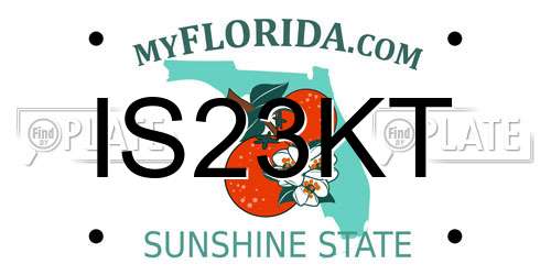 IS23KT Florida License Plate