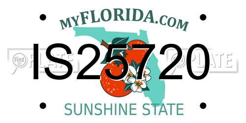 IS25720 Florida License Plate