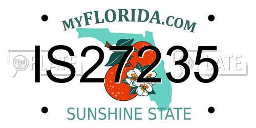 IS27235 Florida License Plate