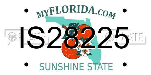 IS28225 Florida License Plate
