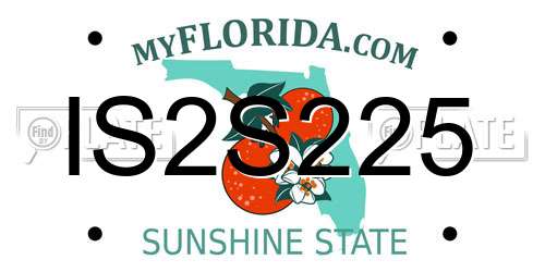 IS2S225 Florida License Plate