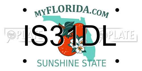 IS31DL Florida License Plate