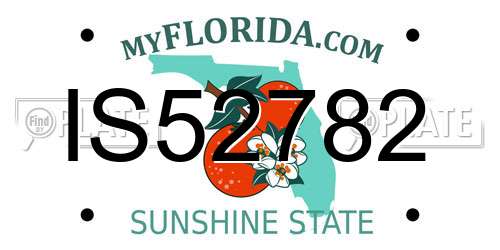 IS52782 Florida License Plate